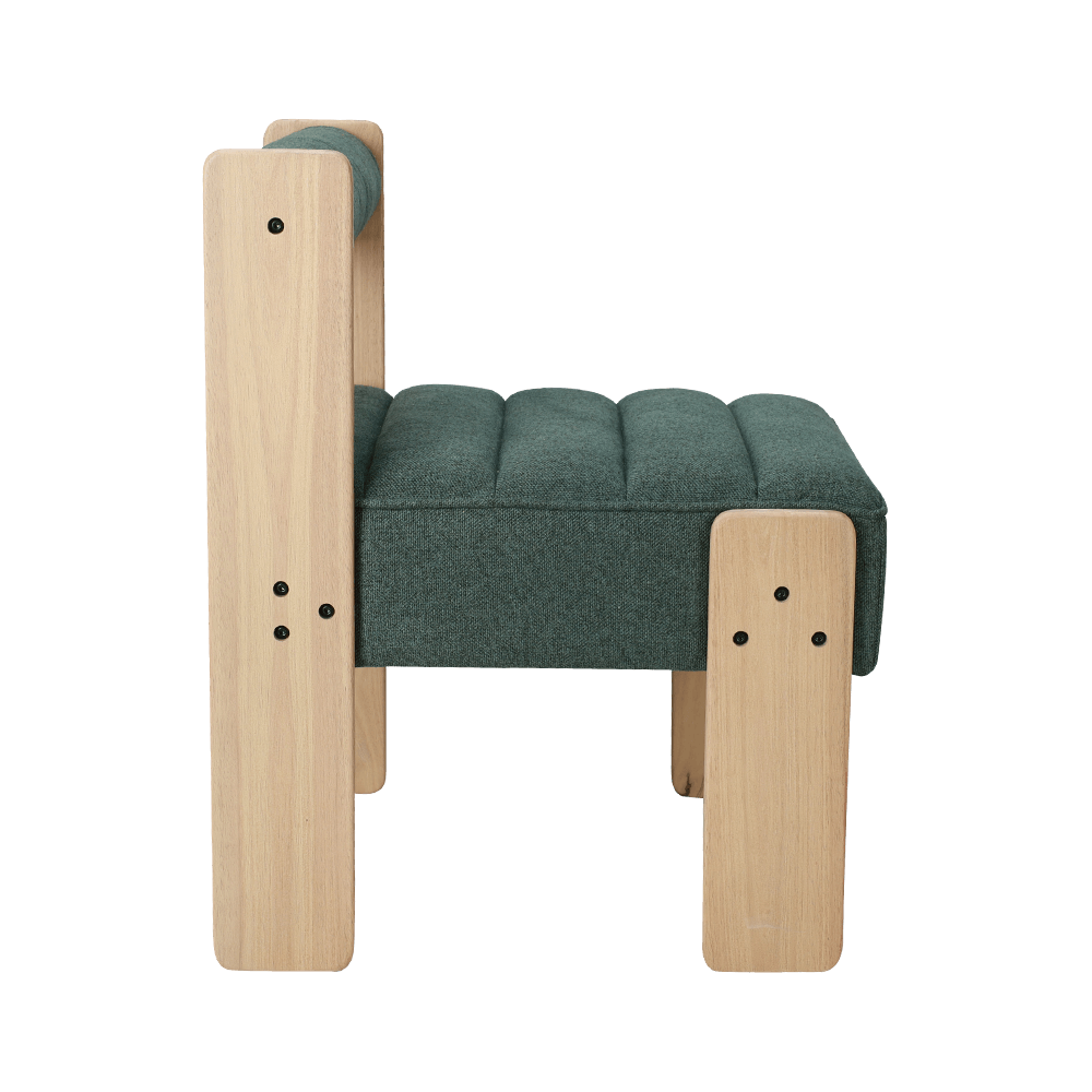 Ткань -резиновое дерево обеденное кресло