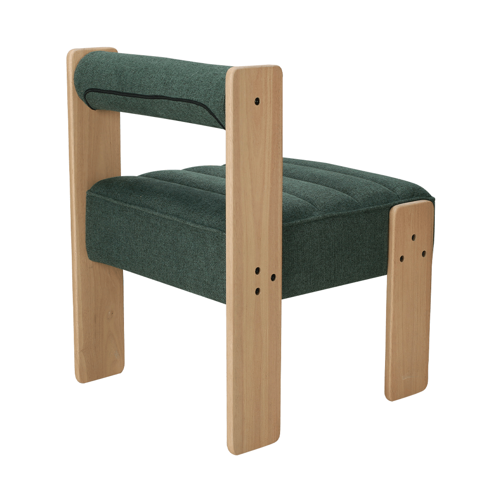 Ткань -резиновое дерево обеденное кресло